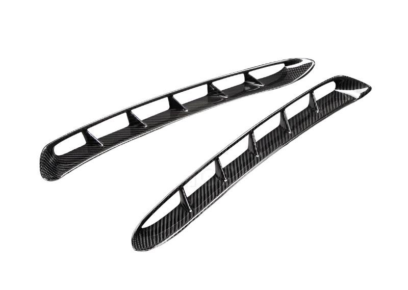 ANDAC-FF15FDMU-GR-01-Anderson Composites 2015-2022 Mustang Carbon Fiber GT350 Style Fender Vent Inserts (Only Fit AC Fenders)-Fenders-Anderson Composites