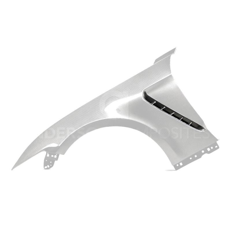 Anderson Composites Mustang Carbon Fiber Vent Inserts – Angled View