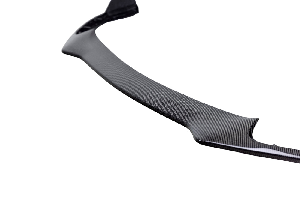 Installed Anderson Composites Carbon Fiber Chin Spoiler on Ford Mustang Mach 1 front end