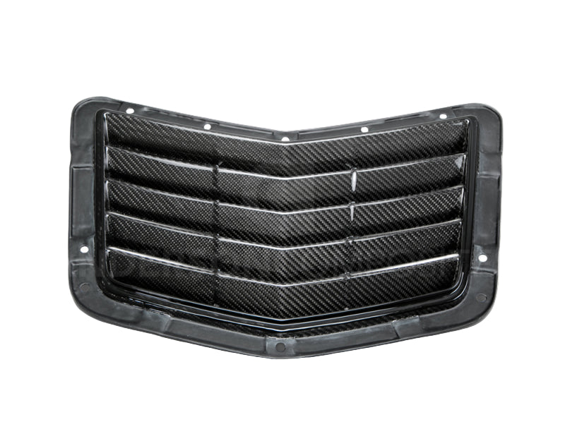 Anderson Composites C7 Stingray Hood Vent – installed front view