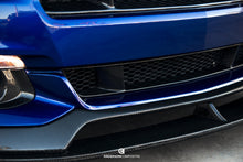 Load image into Gallery viewer, Installed front view showing Anderson Composites carbon fiber grille fitted on 2015–2017 Ford Mustang