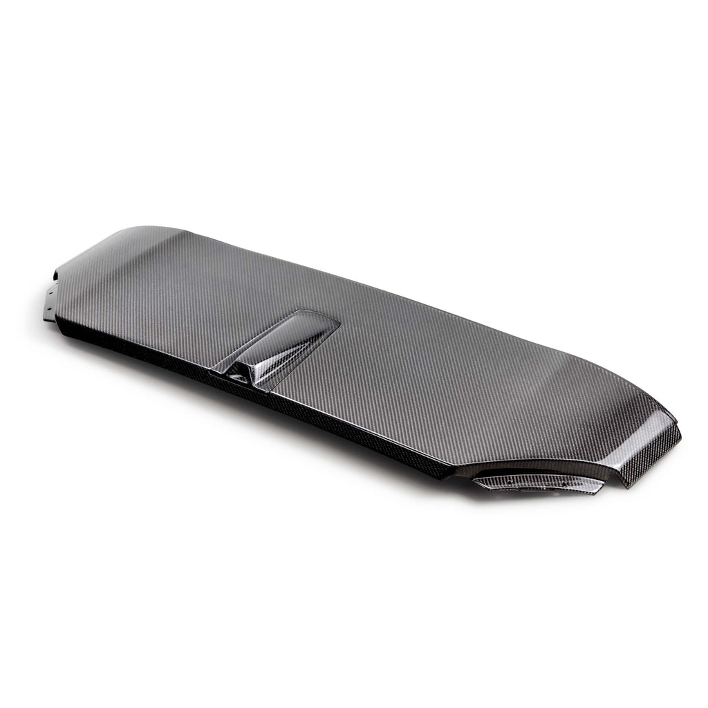 Anderson Composites carbon fiber rear roof panel black glossy view