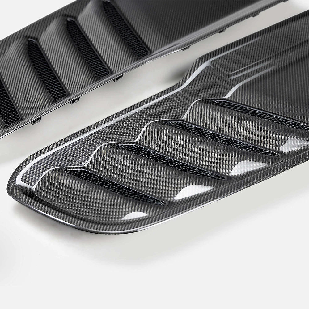 Anderson Composites 2021-2024 Dodge RAM TRX Carbon Fiber Hood Vents Type OE - Anderson Composites AC-HV21DGTRX