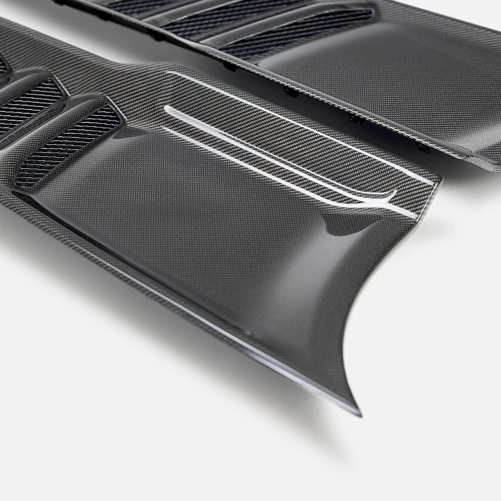 Anderson Composites 2021-2024 Dodge RAM TRX Carbon Fiber Hood Vents Type OE - Anderson Composites AC-HV21DGTRX