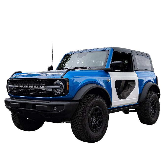 Anderson Composites 2021+ Ford Bronco 2DR Fiberglass Doors (Pair) w/ CF Inserts - Off Road - Anderson Composites AC-DD21FDBR2