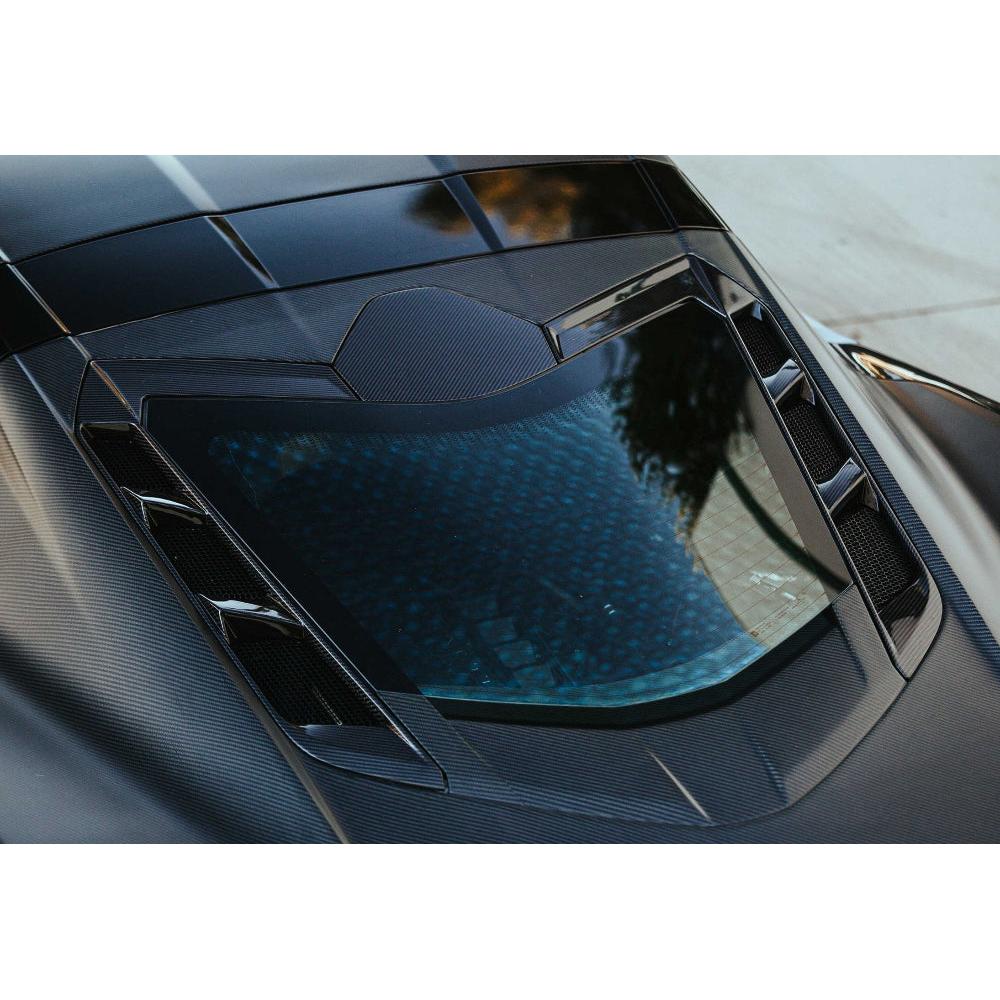 Anderson Composites 2020-2024 Chevrolet Corvette C8 Carbon Fiber Rear Hatch Vents - Anderson Composites AC-DSV20CHC8
