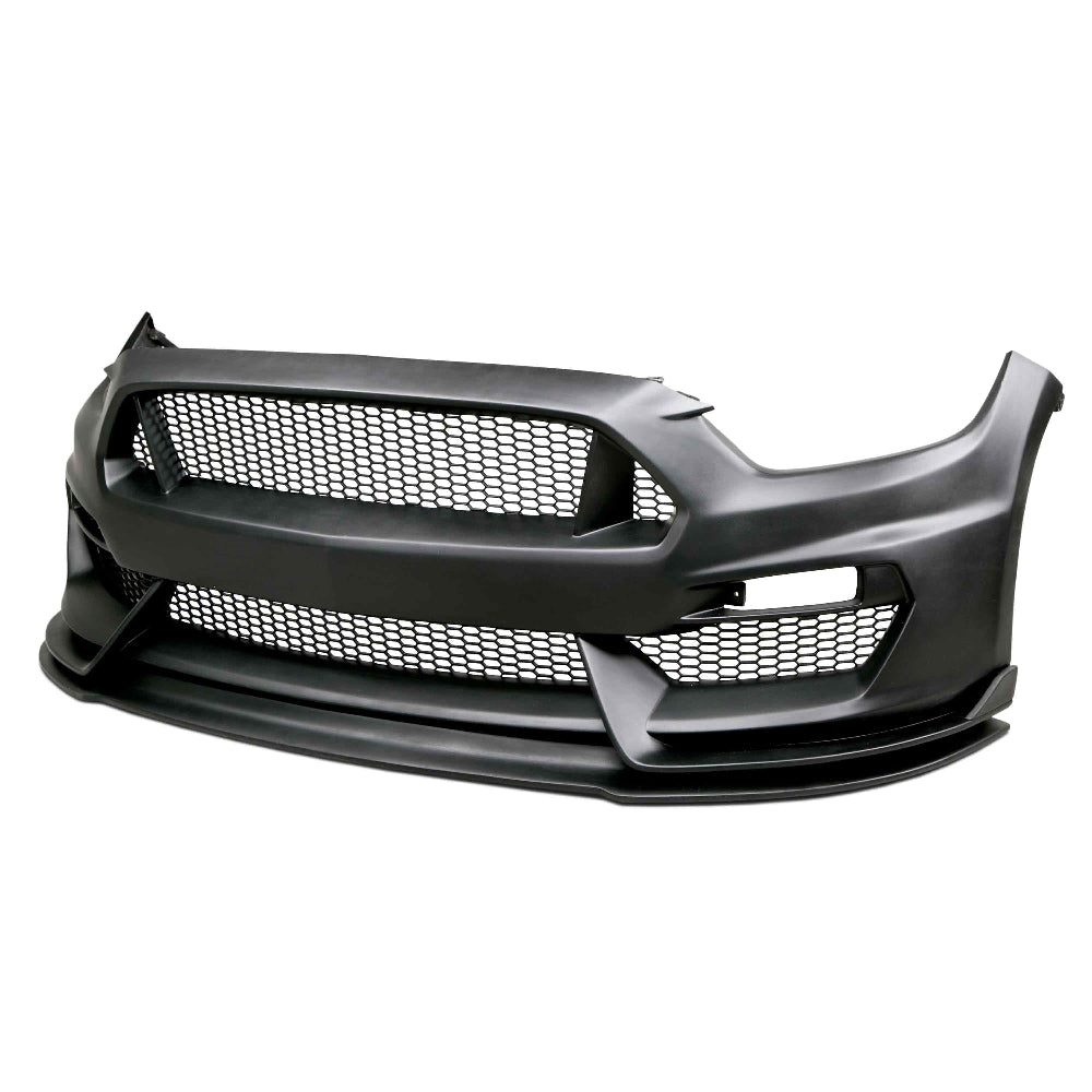 Anderson Composites 2015-2017 Ford Mustang GT350 Style Fiberglass Front Bumper w/ Front Lip - Anderson Composites AC-FB15FDMU