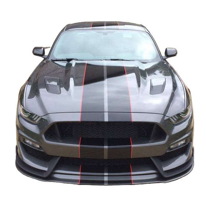 Anderson Composites 2015-2017 Ford Mustang GT350 Style Fiberglass Front Bumper w/ Front Lip - Anderson Composites AC-FB15FDMU