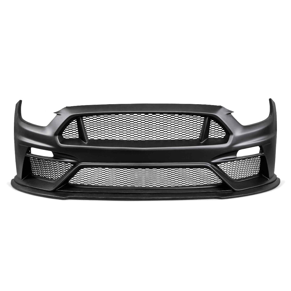 Anderson Composites 2015-2017 Ford Mustang Type-TT Front Bumper Fiberglass - Anderson Composites AC-FB15FDMU-TT-GF