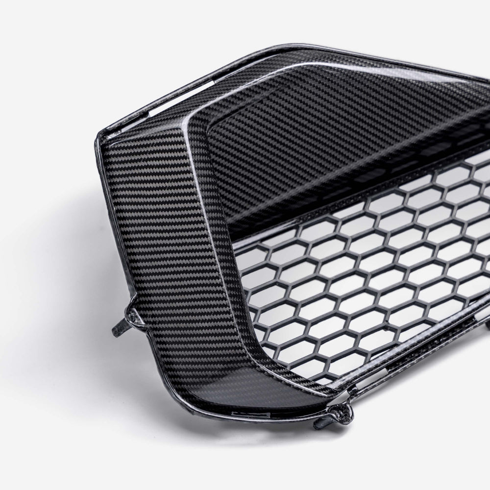 Anderson Composites 2024 Ford Mustang GT Carbon Fiber Front Bumper Inserts - Anderson Composites AC-FBI24FDMUGT