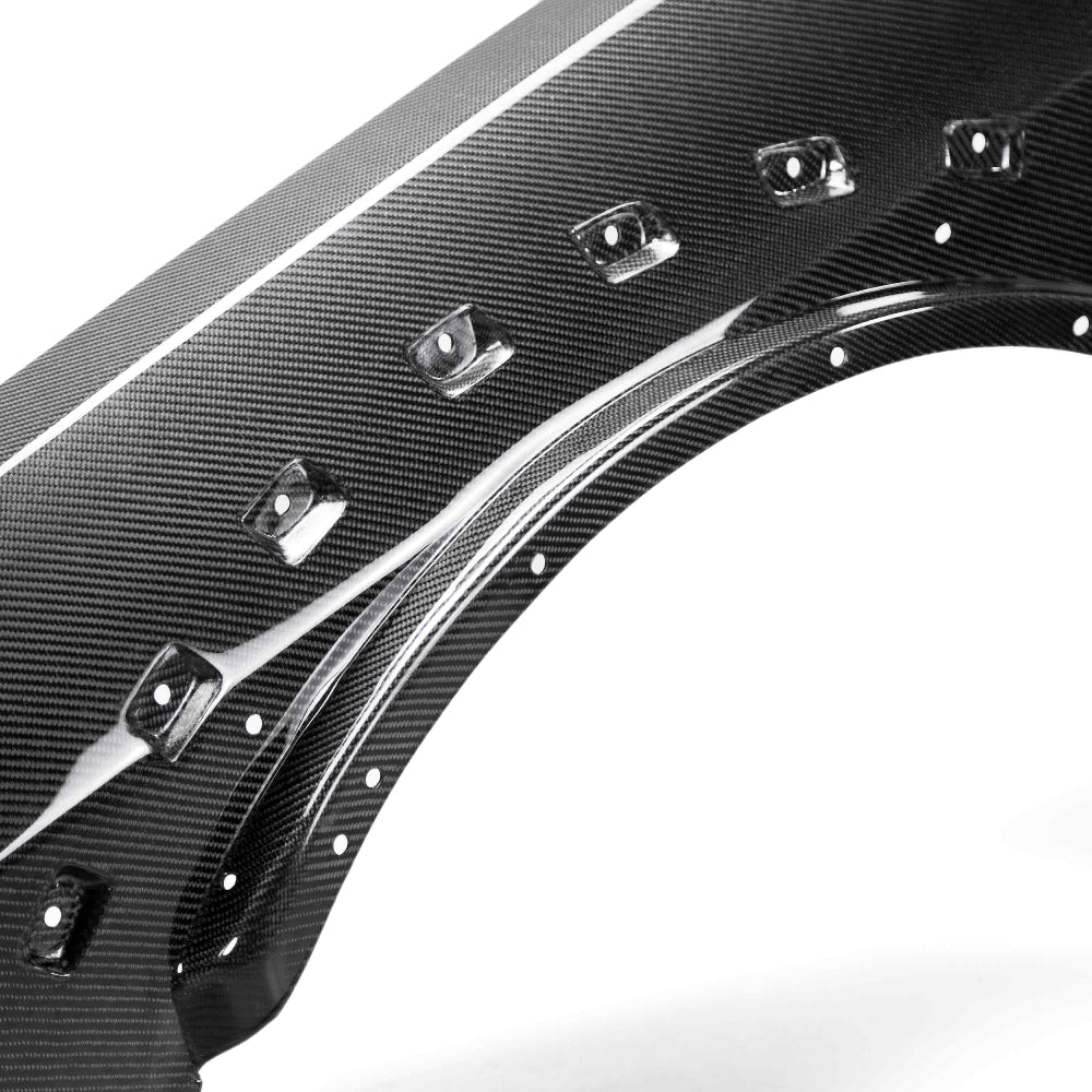 Anderson Composites 2018-2024 Dodge Demon Carbon Fiber Front Fenders (Pair) - Anderson Composites AC-FF18DGCHHC