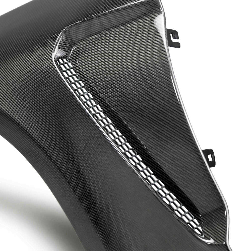 Anderson Composites 2018-2023 Ford Mustang GT350 Style Carbon Fiber Fenders (Pair) - Anderson Composites AC-FF18FDMU-GR