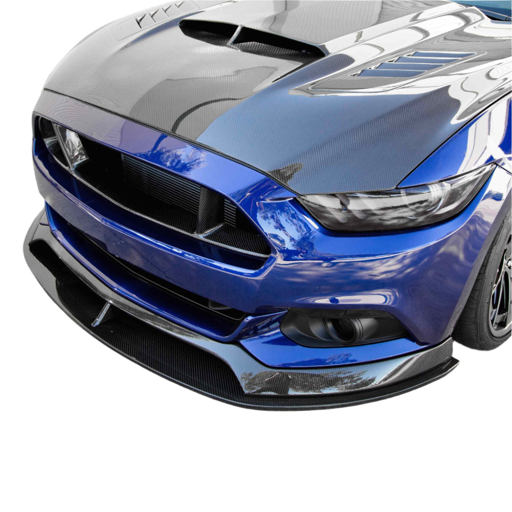 Anderson Composites Front Spoiler Type-AR Carbon Fiber V6/EcoBoost/Base GT 2015-2017 - Anderson Composites AC-FL15FDMU-AR