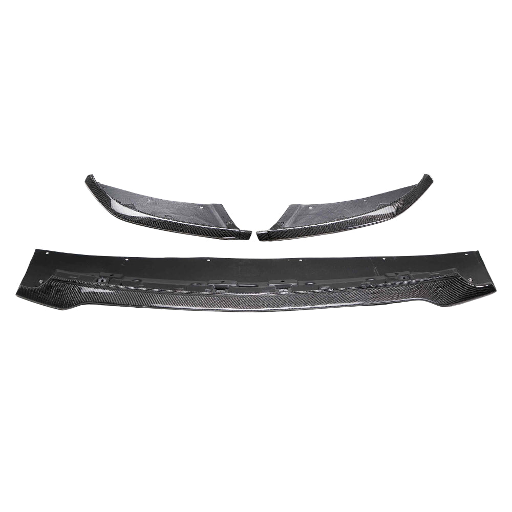 Anderson Composites 2015-2020 Ford Mustang Shelby GT350 Carbon Fiber Front Splitter (3 PC) - Anderson Composites AC-FL15MU350