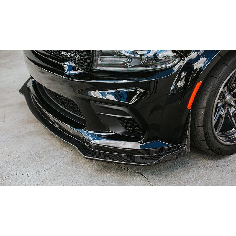 Anderson Composites 2020-2023 Dodge Charger Widebody Type-MB Carbon Fiber Front Splitter - Anderson Composites AC-FL20DGCR-MB