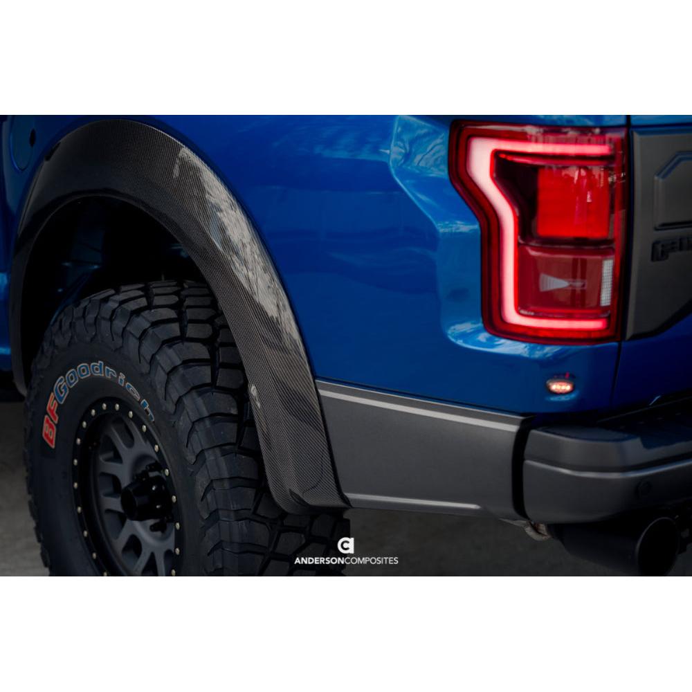 Anderson Composites 2017-2020 Ford Raptor Carbon Fiber Fender Flares (Rear) - Anderson Composites AC-FLR17FDRA-R