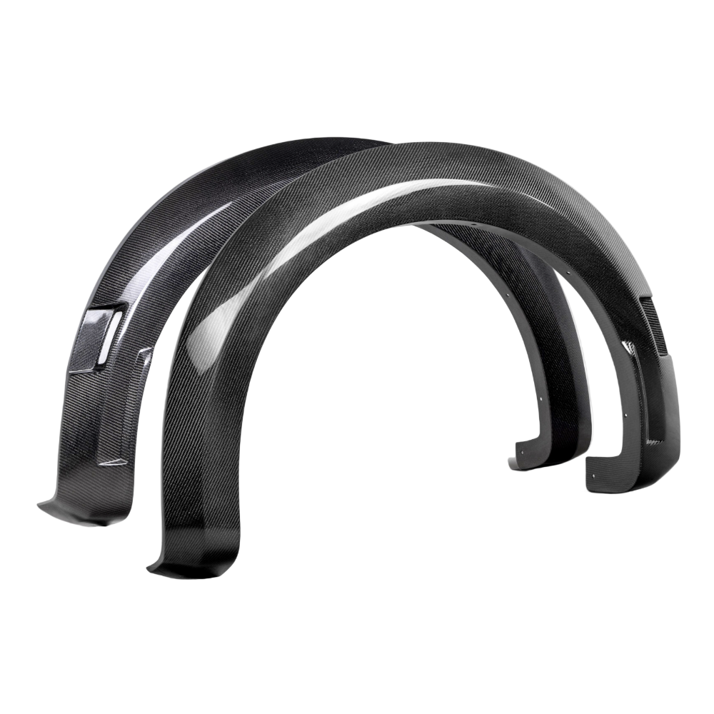 Carbon Fiber Rear Fender Flares 2021-2024 Ford F-150 Raptor - Anderson Composites AC-FLR21FDRA-R