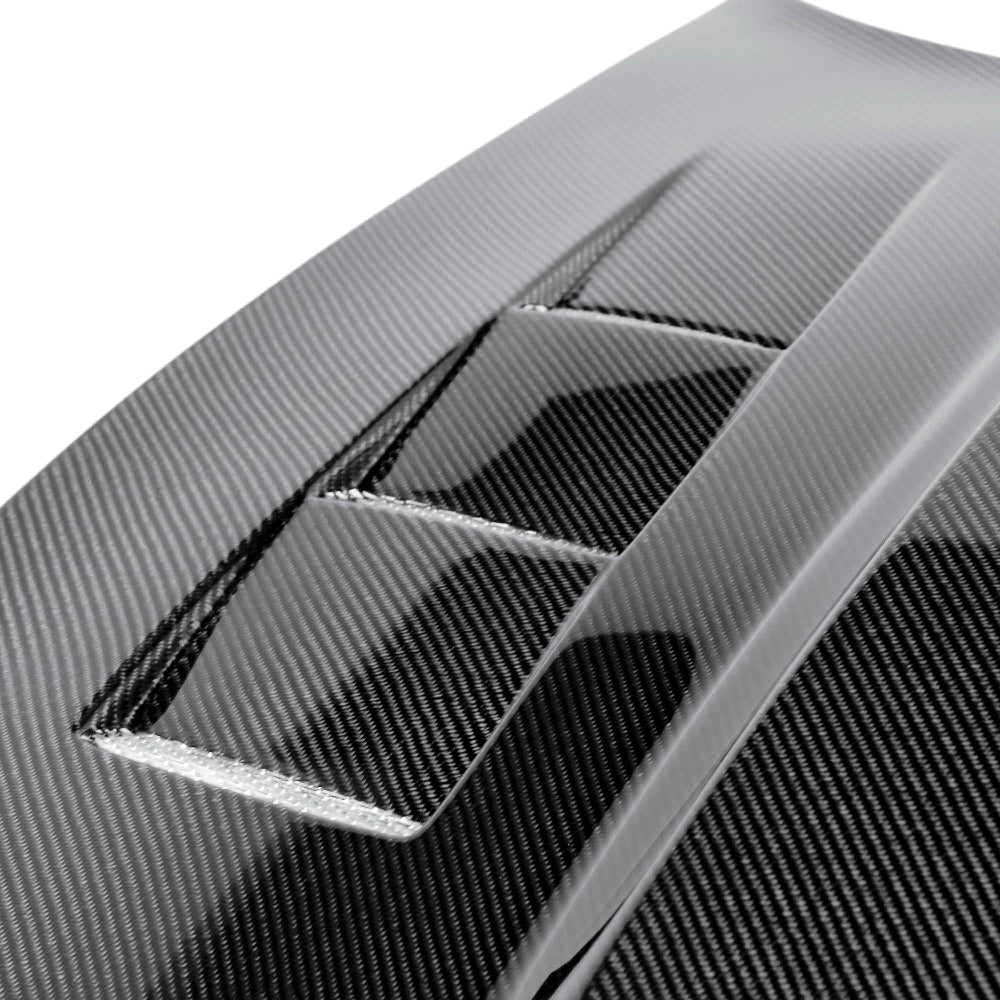 Anderson Composites 2010-2015 Chevy Camaro TS-style Carbon Fiber Hood - Anderson Composites AC-HD1011CHCAM-TS