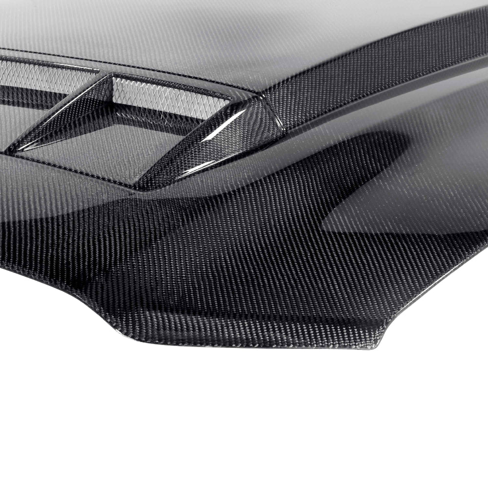 Anderson Composites 2010-2014 Ford Mustang/Shelby GT500 and 2013-2014 GT/V6 Ram Air Type-CR Hood - Anderson Composites AC-HD1