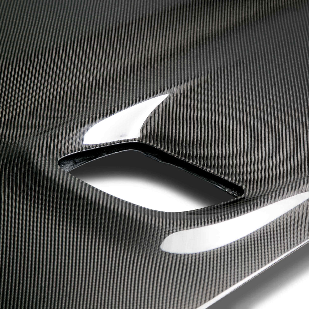 Anderson Composites 2015-2024 Dodge Challenger Hellcat Carbon Fiber Hood - Anderson Composites AC-HD15DGCHHC-OE