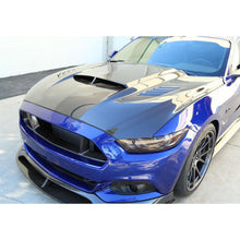 Load image into Gallery viewer, Anderson Composites Ram air double carbon fiber hood 2015-2017 Ford Mustang - Anderson Composites AC-HD15FDMU-AB-DS
