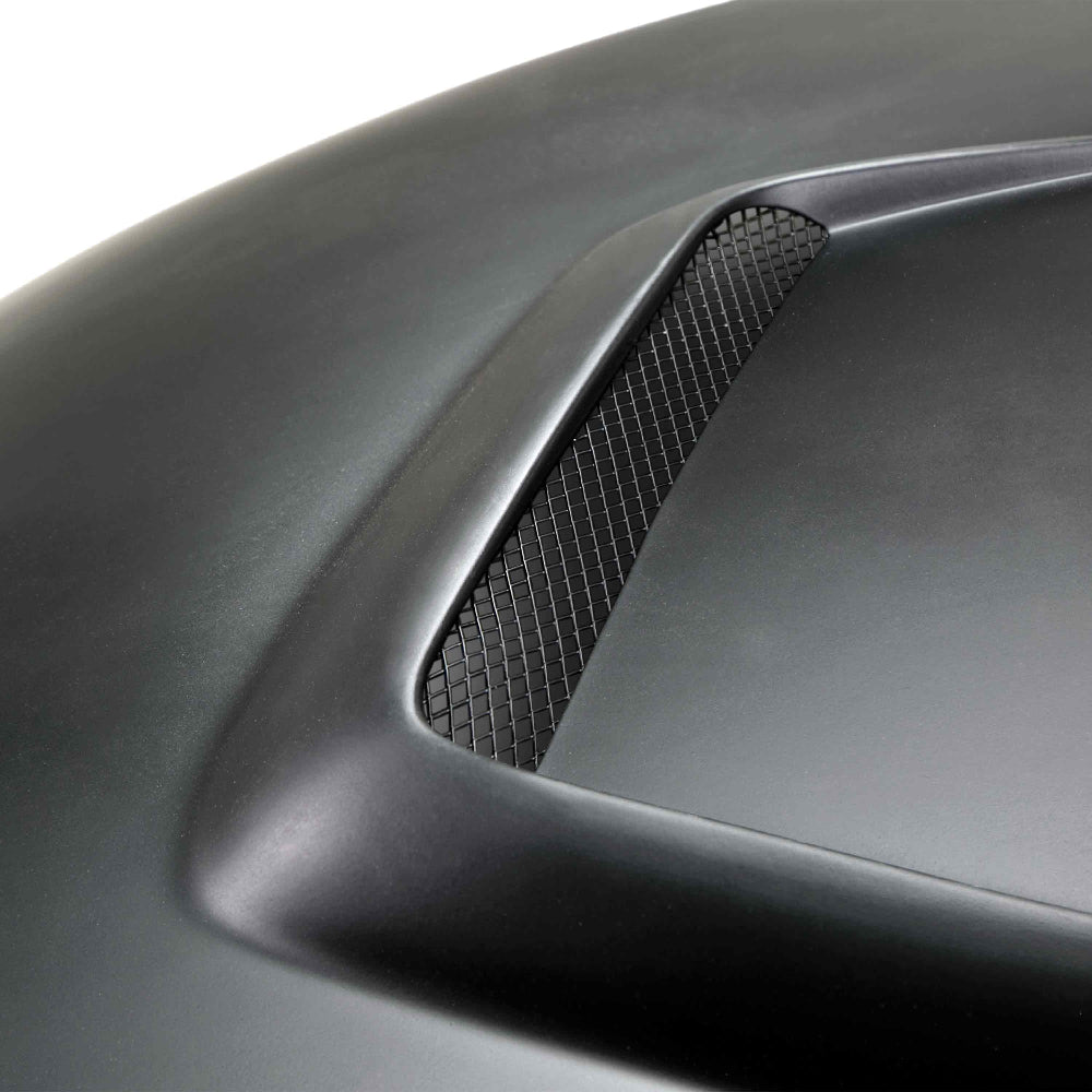 Anderson Composites Type-GR (GT350 Style) fiberglass hood 2015-2017 Ford Mustang - Anderson Composites AC-HD15FDMU-GR-GF