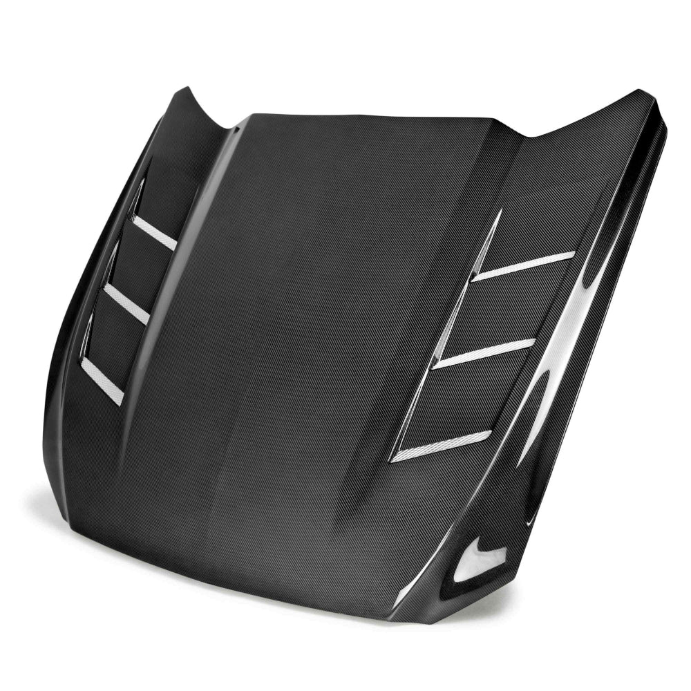 Anderson Composites 2015-2017 Ford Mustang (Excl. GT350/GT350R) Heat Extractor Double Sided Hood - Anderson Composites AC-HD1