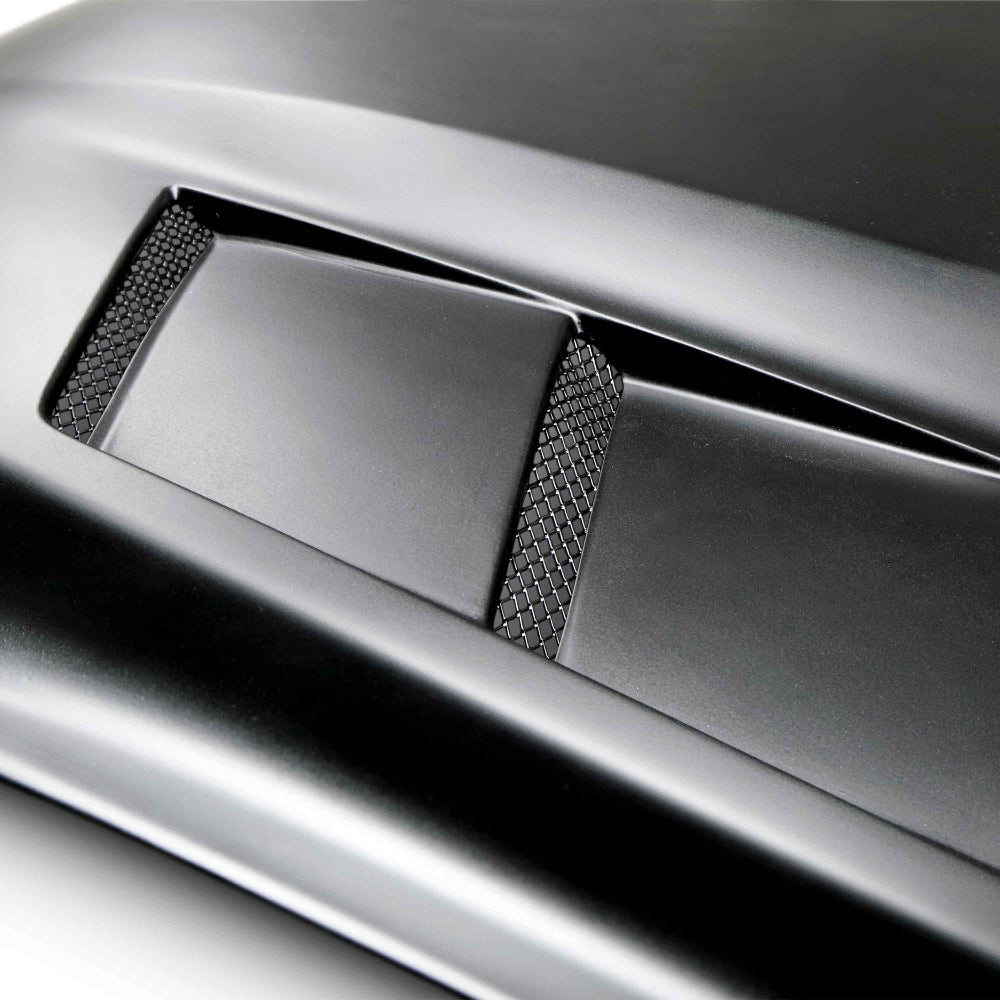 Anderson Composites 2015-2017 Ford Mustang (Excl. GT350/GT350R) Fiberglass Heat Extractor Hood - Anderson Composites AC-HD15F