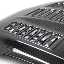 Load image into Gallery viewer, Anderson Composites Type-TW double sided carbon fiber hood 2015-2017 Ford Mustang - Anderson Composites AC-HD15FDMU-TW-DS