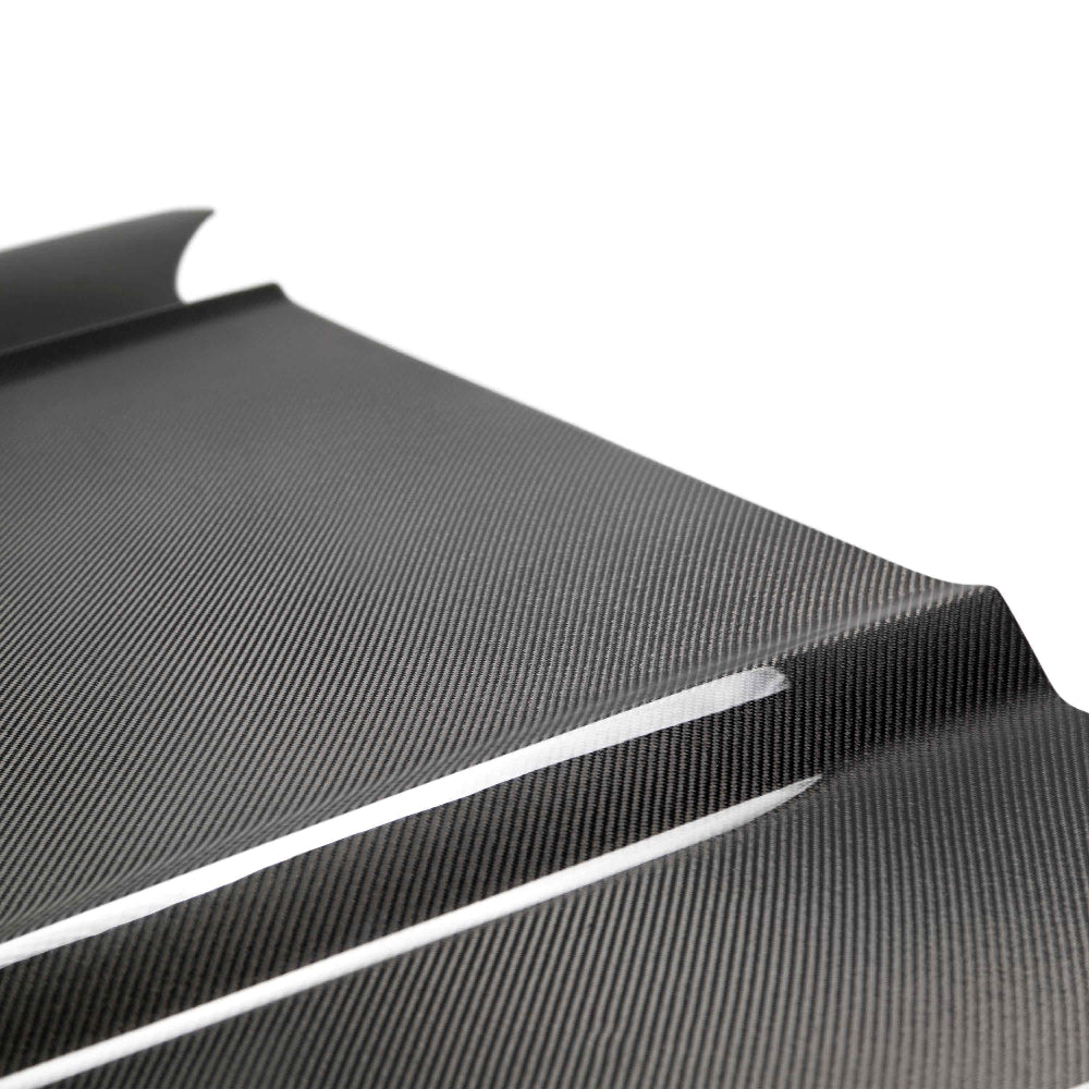 Anderson Composites Type-TW double sided carbon fiber hood 2015-2017 Ford Mustang - Anderson Composites AC-HD15FDMU-TW-DS