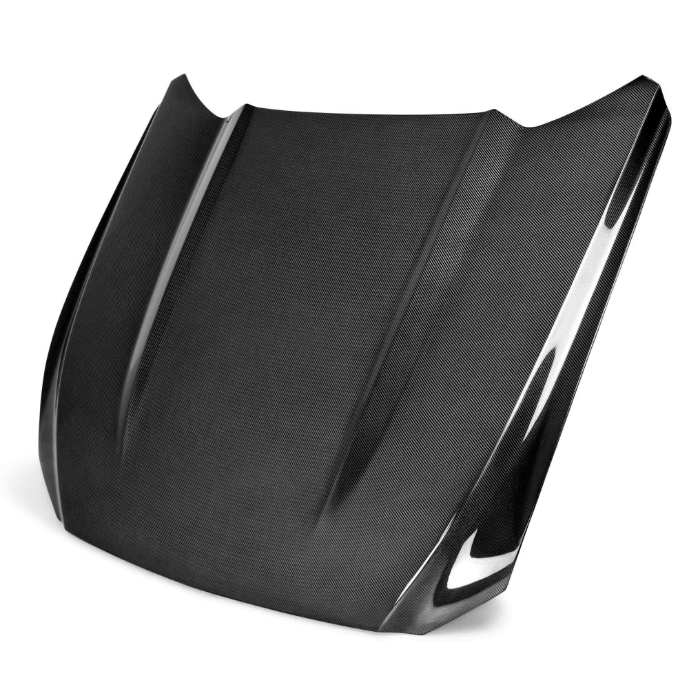 2015-2017 Mustang Double-Sided Carbon Fiber Type-Oe Hood - Anderson Composites AC-HD15FDMUEB-OE-DS