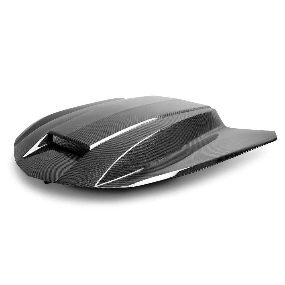 Anderson Composites 2016-2024 Chevy Camaro Carbon Fiber Double Sided Hood - Anderson Composites AC-HD16CHCAM-CP-DS