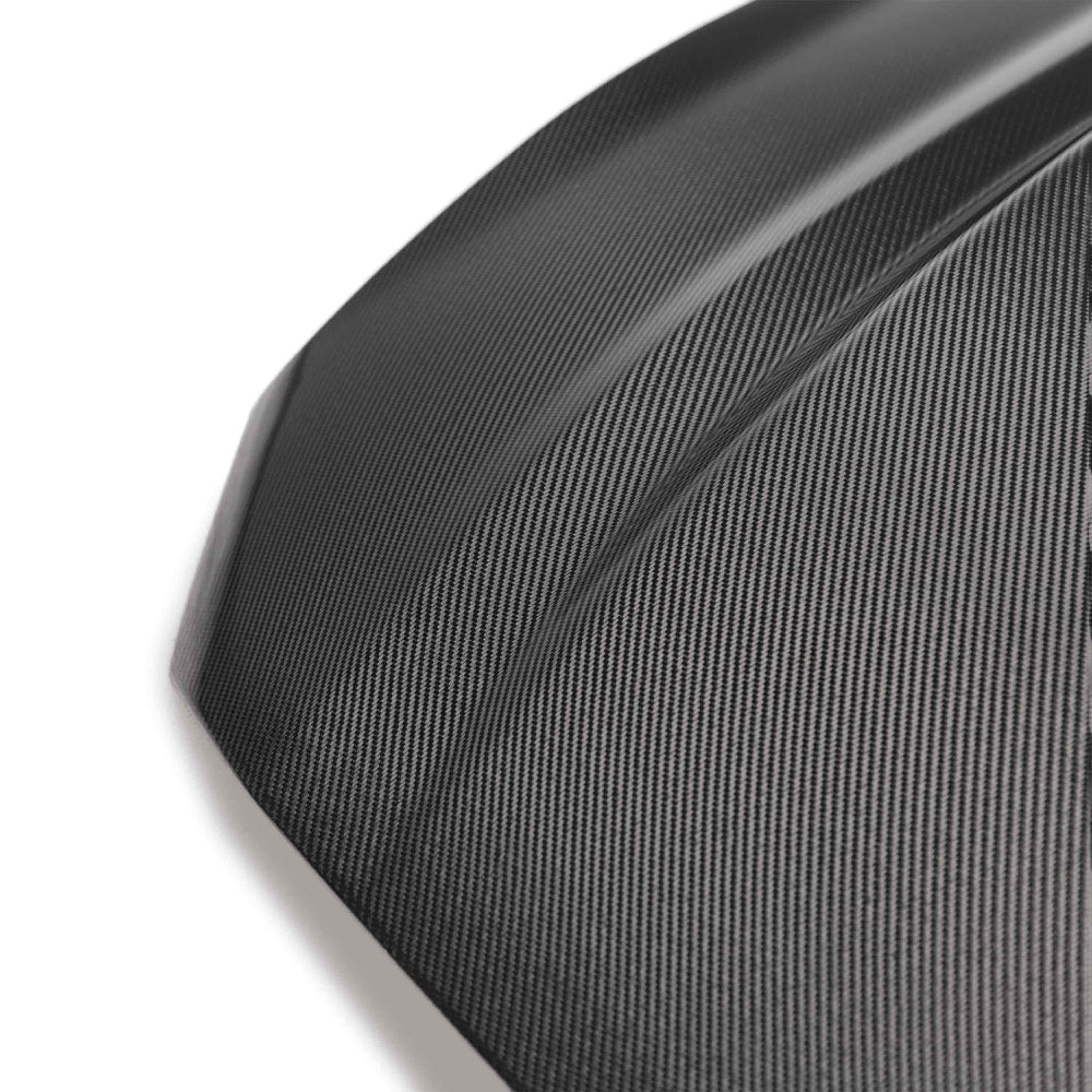 Anderson Composites 2018-2023 Ford Mustang Double Sided Type-CJ 4in Carbon Fiber Cowl Hood - Anderson Composites AC-HD18FDMU-
