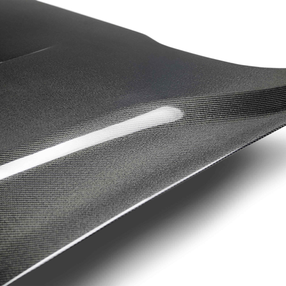 Anderson Composites 2018-2023 Ford Mustang Double Sided Type-GT5 Carbon Fiber Hood - Anderson Composites AC-HD18FDMU-GT5-DS
