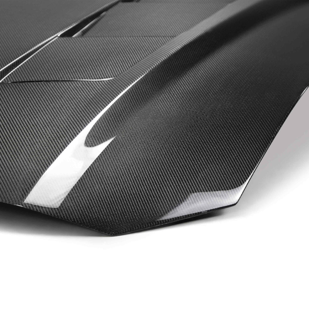 Anderson Composites 2018-2023 Ford Mustang GT Type-SA Style Heat Extractor Double Sided Carbon Fiber Hood - Anderson Composit