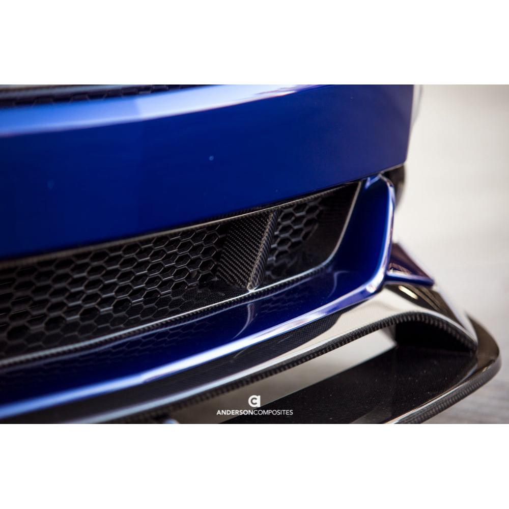 2015-2017 Ford Mustang Front Carbon Fiber Lower Grille - Anderson Composites AC-LG15FDMU