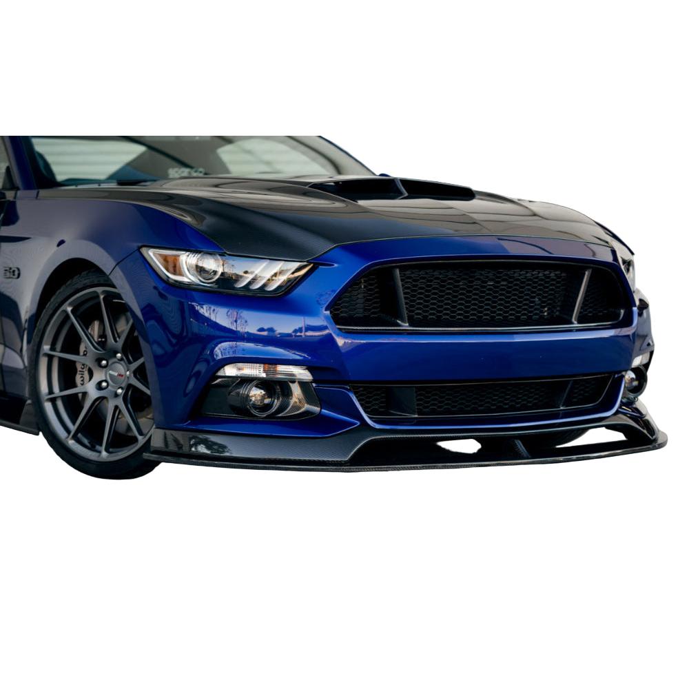 2015-2017 Ford Mustang Front Carbon Fiber Lower Grille - Anderson Composites AC-LG15FDMU