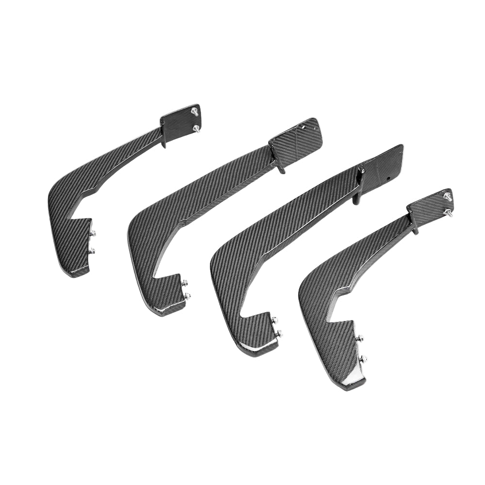 Anderson Composites 2020-2024 Corvette C8 Carbon Fiber Rear Diffuser Fins - Anderson Composites AC-RDF20CHC8