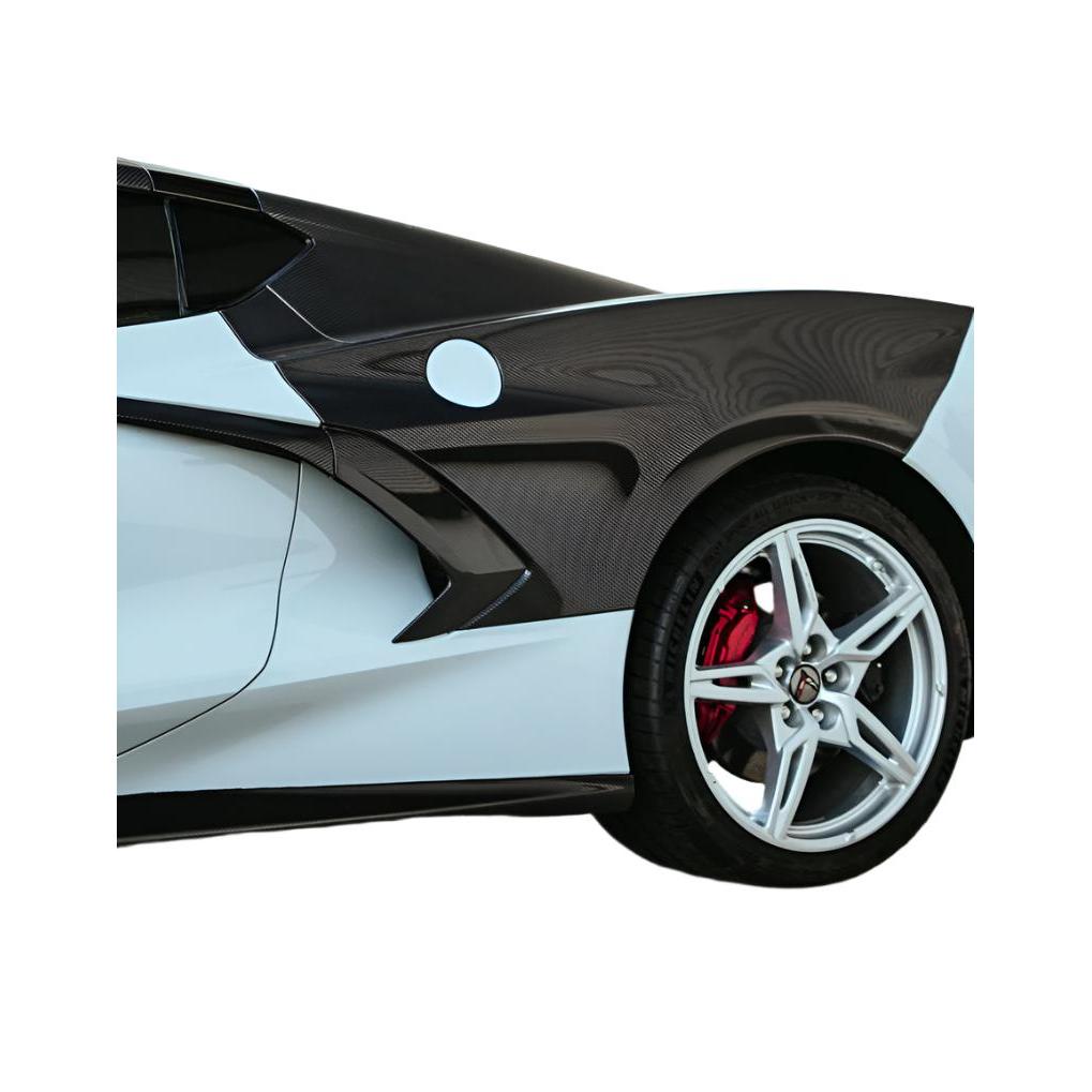 Anderson Composites 2020-2024 Chevrolet Corvette C8 Carbon Fiber Rear Fenders - Anderson Composites AC-RF20CHC8
