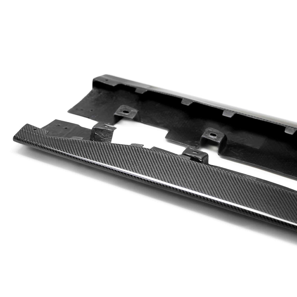 Anderson Composites 2020-2023 Ford Mustang Shelby GT500 Carbon Fiber Rocker Panel Splitters - Anderson Composites AC-SS20FDMU