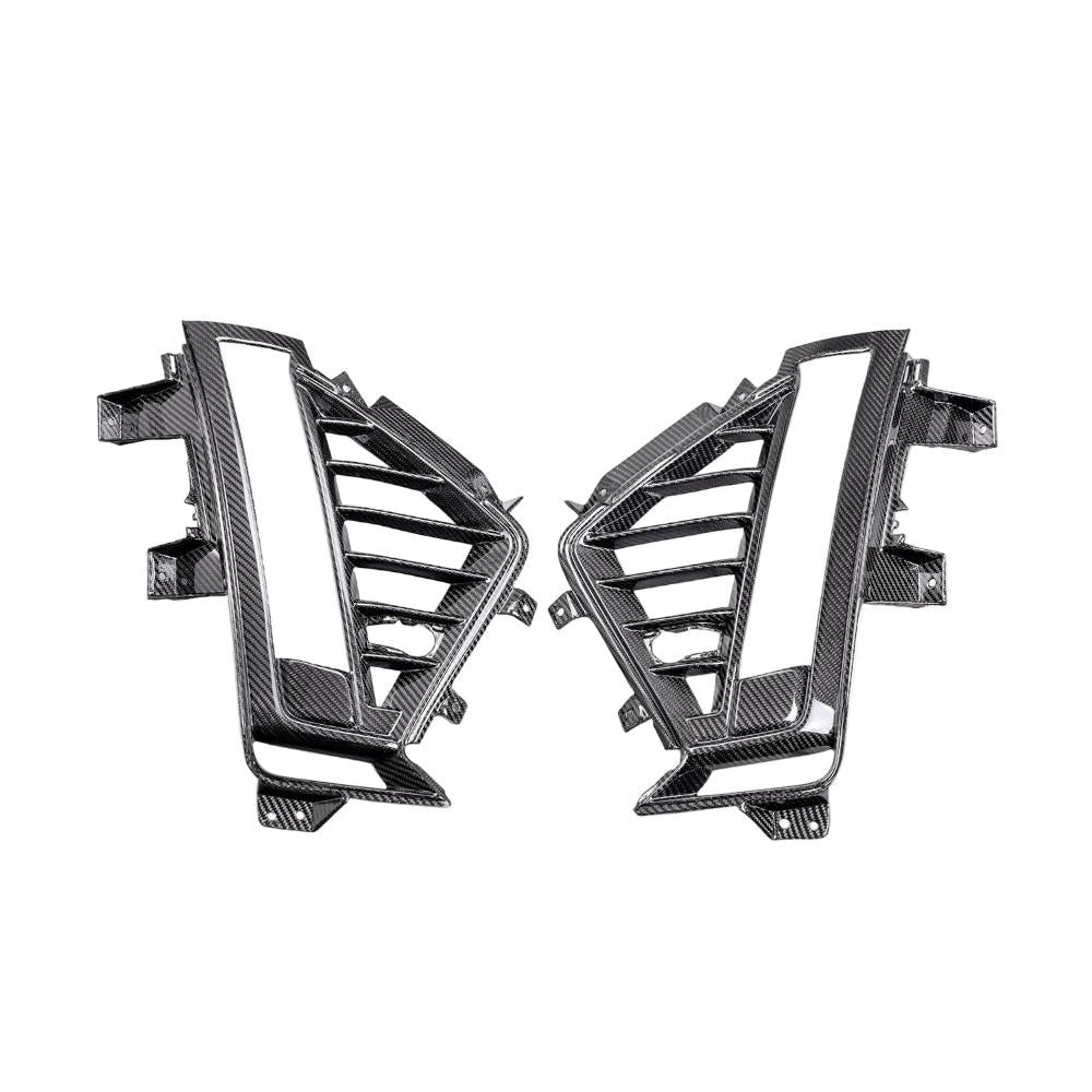 Anderson Composites 2022-2024 Cadillac CT5 Black Wing Type-OE Carbon Fiber Side Grilles - Anderson Composites AC-SV22CT5BW