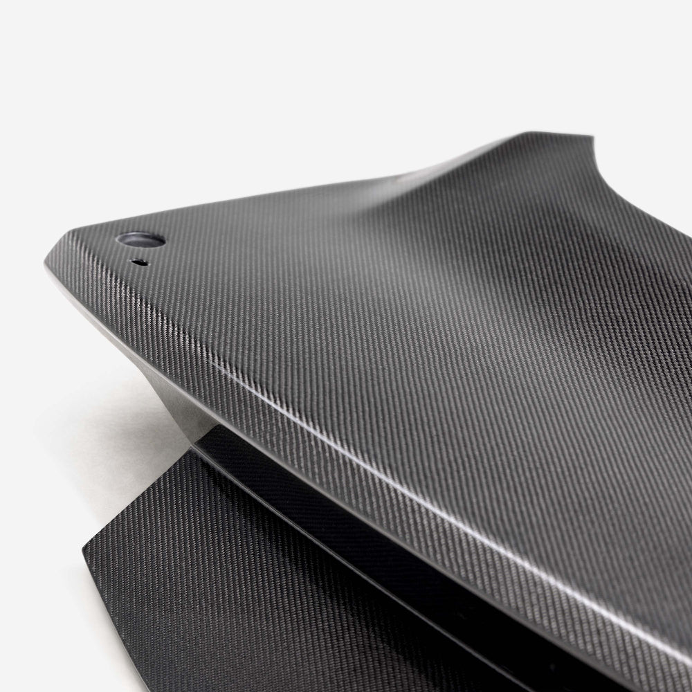 Anderson Composites Double sided carbon fiber 1-piece Trunk 2024 Ford Mustang w/ hole - Anderson Composites AC-TL24FDMU-AC-DS