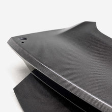 Load image into Gallery viewer, Anderson Composites Double sided carbon fiber 1-piece Trunk 2024 Ford Mustang w/ hole - Anderson Composites AC-TL24FDMU-AC-DS