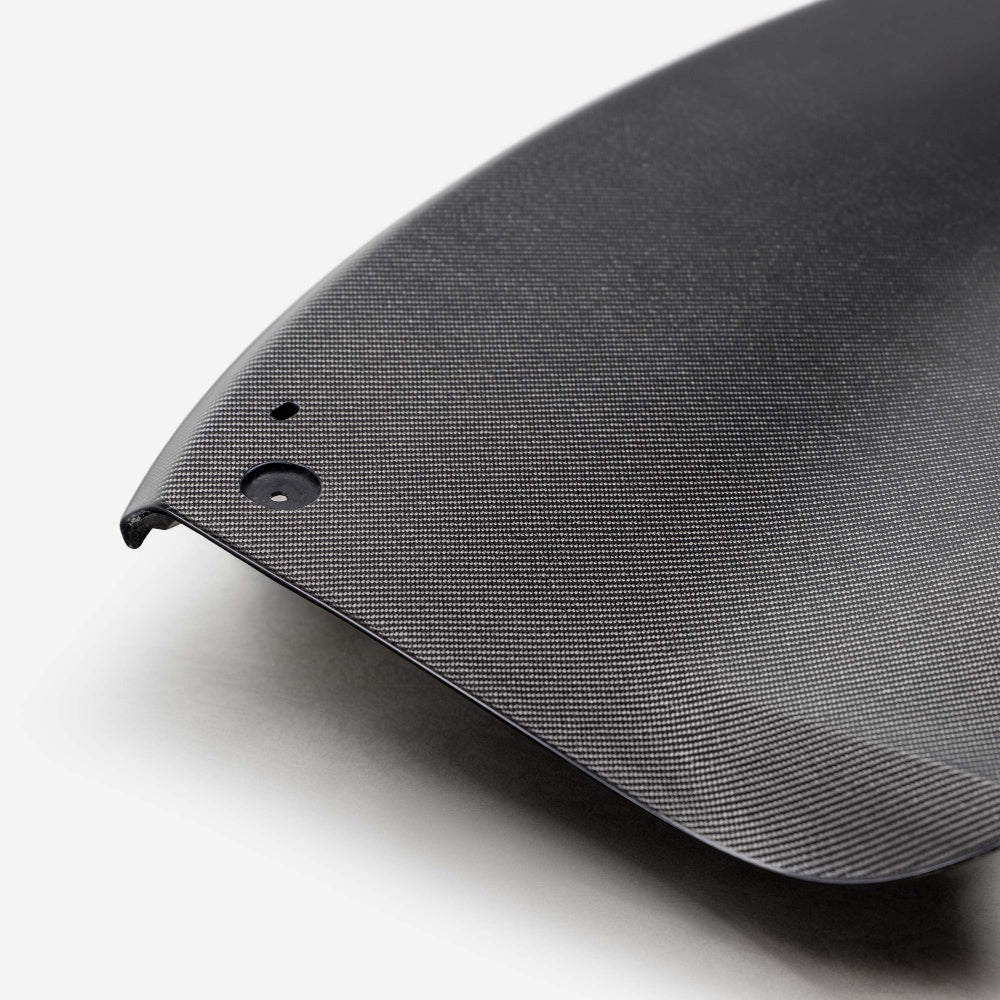 Anderson Composites Double sided carbon fiber 1-piece Trunk 2024 Ford Mustang w/ hole - Anderson Composites AC-TL24FDMU-AC-DS