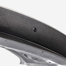 Load image into Gallery viewer, Anderson Composites Double sided carbon fiber 1-piece Trunk 2024 Ford Mustang w/ hole - Anderson Composites AC-TL24FDMU-AC-DS