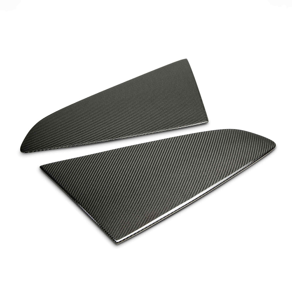 Anderson Composites 2015+ Ford Mustang Window Louvers - Flat - Anderson Composites AC-WL15FDMU-F