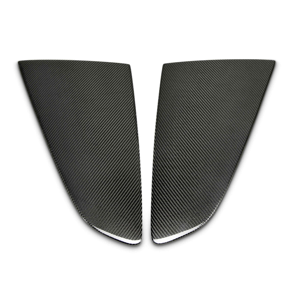 Anderson Composites 2015+ Ford Mustang Window Louvers - Flat - Anderson Composites AC-WL15FDMU-F