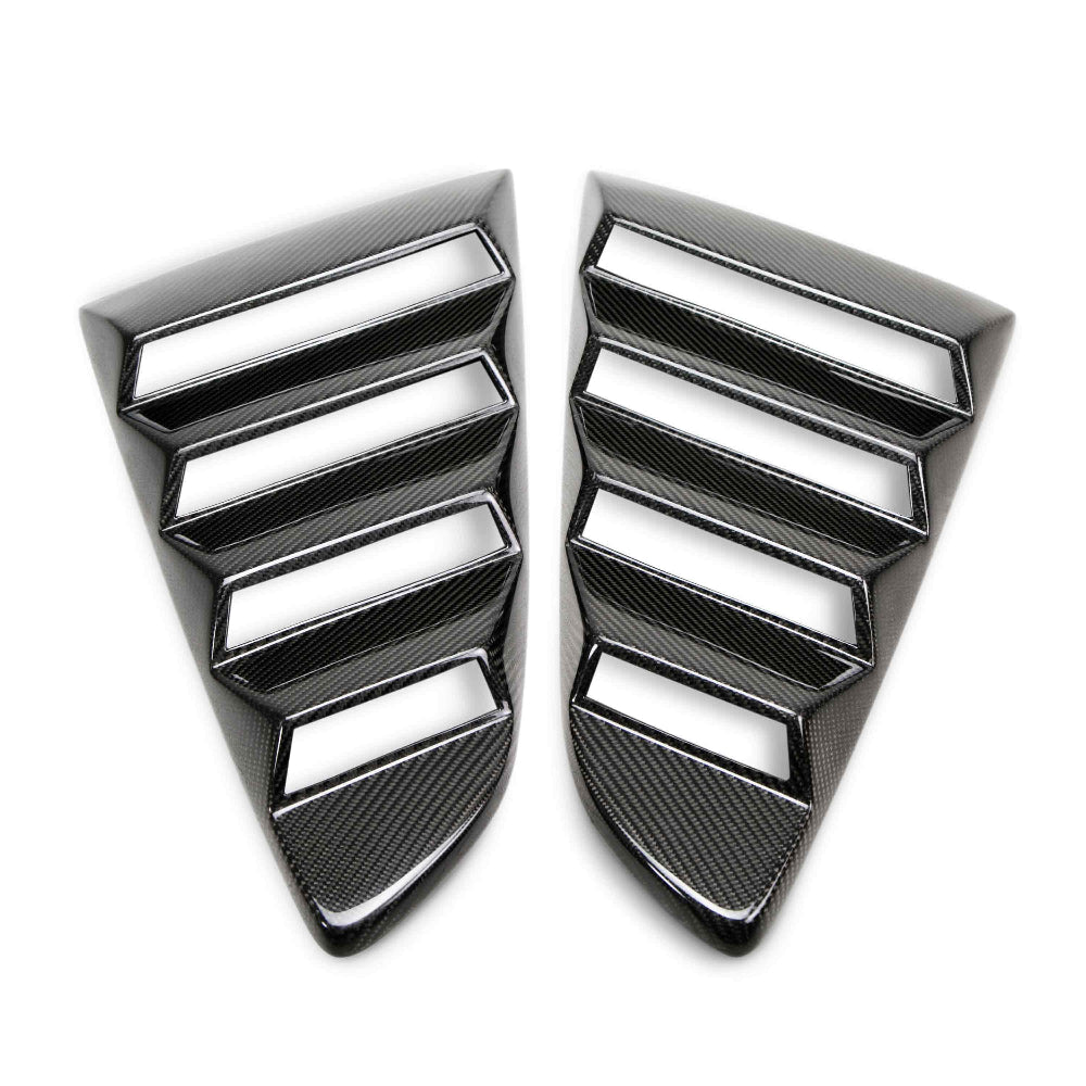 Anderson Composites 2015-2017 Ford Mustang Type-V Style Window Louvers - Vented - Anderson Composites AC-WL15FDMU-V