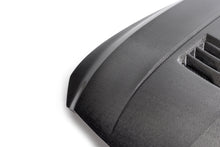 Load image into Gallery viewer, Top view of Anderson Composites CT5-V Blackwing carbon fiber hood vent detail