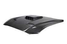 Load image into Gallery viewer, Side angle of Anderson Composites Mustang Mach 1 Type-SK double-sided hood